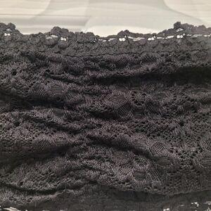 Bandeau lace strapless bra sz L